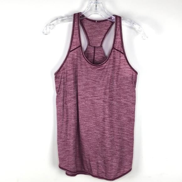Lululemon Racerback Tank heather burgundy - Picture 5 of 5